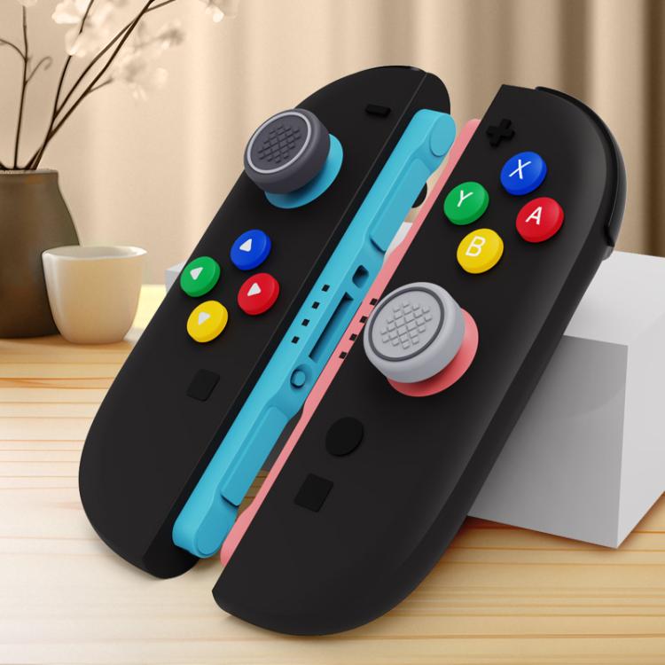 For Nintendo Switch 2 Joy-Con Controllers Silicone Button Skins & Joystick Caps Set(Red Blue) - Others by buy2fix | Online Shopping UK | buy2fix