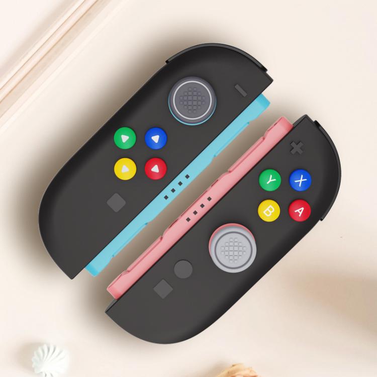 For Nintendo Switch 2 Joy-Con Controllers Silicone Button Skins & Joystick Caps Set(Red Blue) - Others by buy2fix | Online Shopping UK | buy2fix