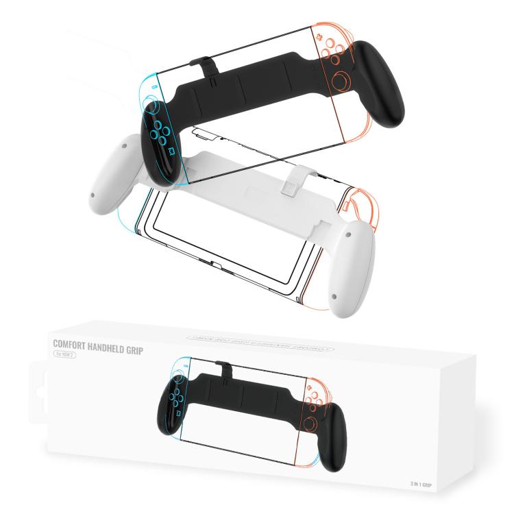 For Nintendo Switch 2 / Switch / Switch OLED Ergonomic Anti-Slip Grip Handle(White) - Others by buy2fix | Online Shopping UK | buy2fix