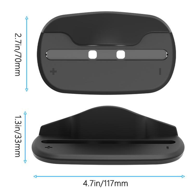 2pcs For Nintendo Switch 2 Handle Bracket Mini Portable Mouse Base(Black) - Holder by buy2fix | Online Shopping UK | buy2fix