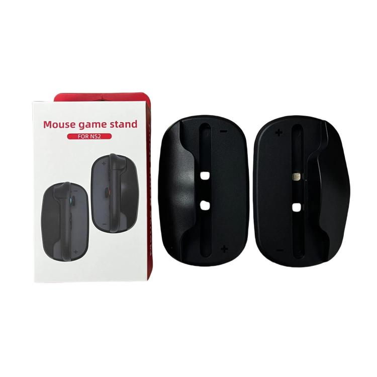 2pcs For Nintendo Switch 2 Handle Bracket Mini Portable Mouse Base(Black) - Holder by buy2fix | Online Shopping UK | buy2fix