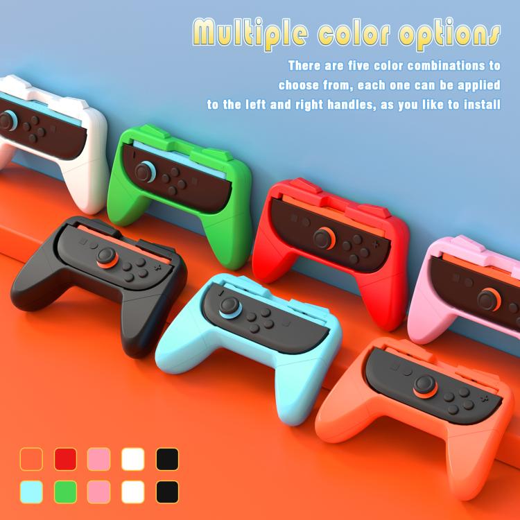 For Nintendo Switch 2 Left + Right Handle Brackets Simple Handle(Orange Blue) - Gamepads by buy2fix | Online Shopping UK | buy2fix
