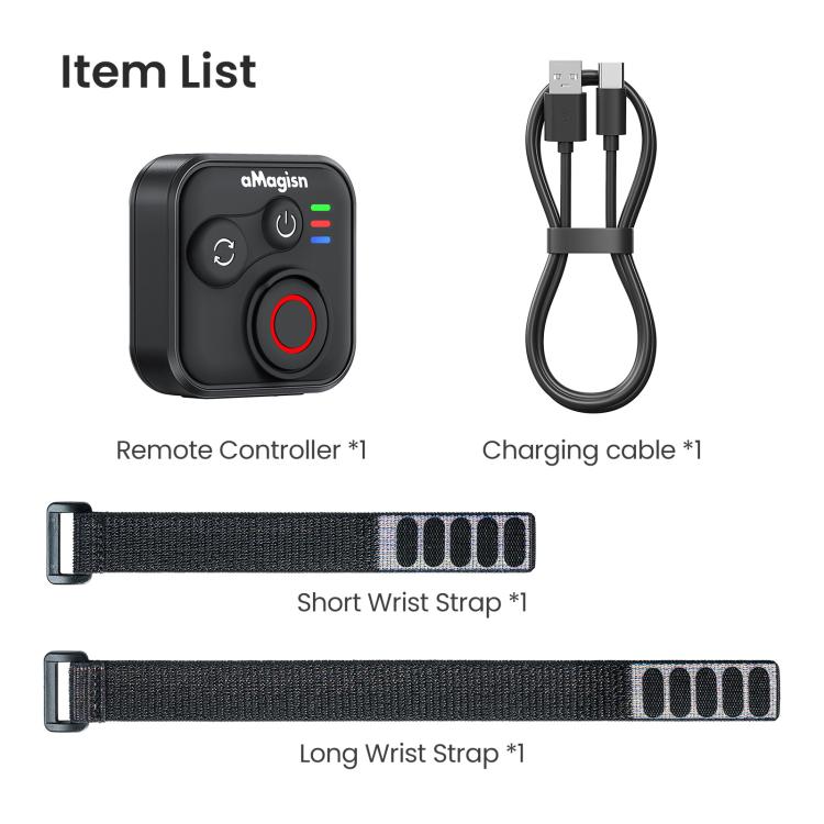 aMagisn Wireless Bluetooth Remote Control for Insta360, GoPro Hero Cameras & Smartphones - 50m Long Range - Others by aMagisn | Online Shopping UK | buy2fix
