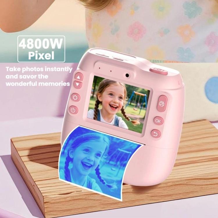 Children Instant Print Digital Camera Dual Front Rear Cameras HD Mini Camera(Pink) - Children Cameras by buy2fix | Online Shopping UK | buy2fix