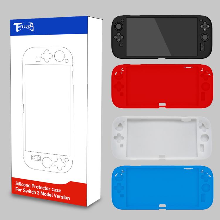 For Nintendo Switch 2 Console Soft Silicone Full-Body Case Anti-Slip Protective Cover(Red) - Cases by buy2fix | Online Shopping UK | buy2fix