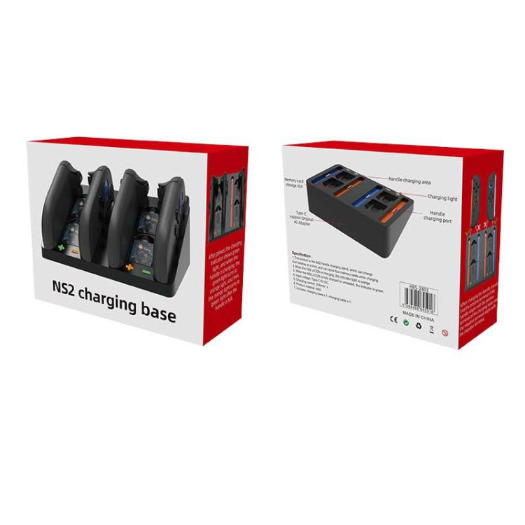 4-in-1 Charging Dock for Nintendo Switch 2 Joy-Con Charging for 4 Controllers with 4 Memory Card Slots - Charger & Power by buy2fix | Online Shopping UK | buy2fix