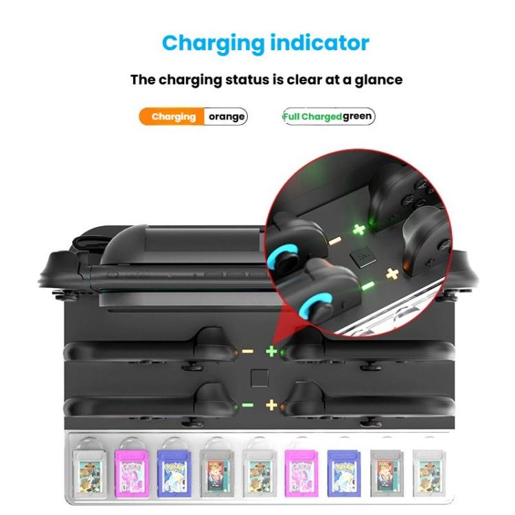 For Nintendo Switch 2 Console and Joy-Con Controllers Charging Dock with RGB Lighting, 9 Game Card Slots - Charger & Power by buy2fix | Online Shopping UK | buy2fix