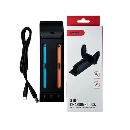 For Nintendo Switch 2 Pro & Joy-Con Controllers 3-in-1 Charging Dock with LED Indicators - Charger & Power by buy2fix | Online Shopping UK | buy2fix