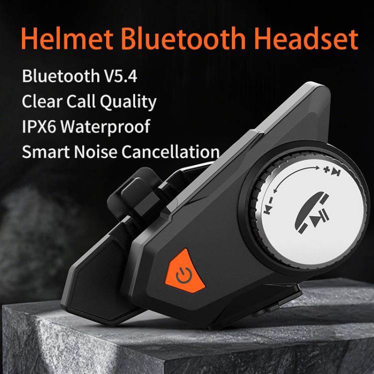M9 Motorcycle Helmet Bluetooth Headset IPX6 Waterproof,  Auto Answer, HD Sound for Riders/Delivery/Group Intercom(Black) - Motorcycle Walkie Talkie by buy2fix | Online Shopping UK | buy2fix