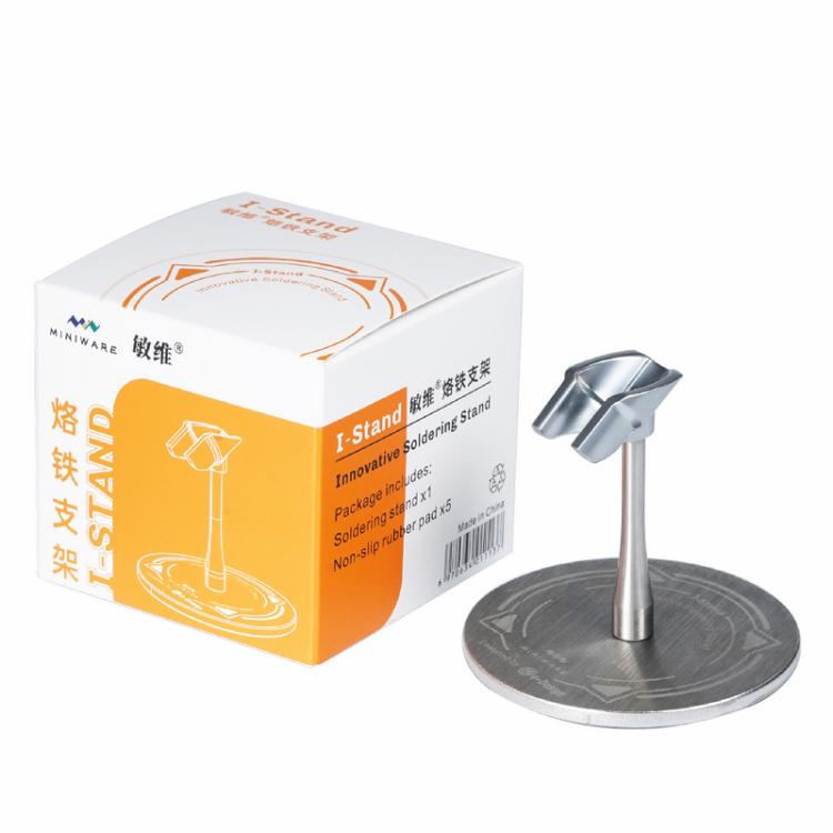 MINIWARE TS101/SA80 Dedicated Electric Soldering Iron Stainless Steel Bracket Mini Soldering Station(Silver) - Soldering Iron Stand by MINIWARE | Online Shopping UK | buy2fix