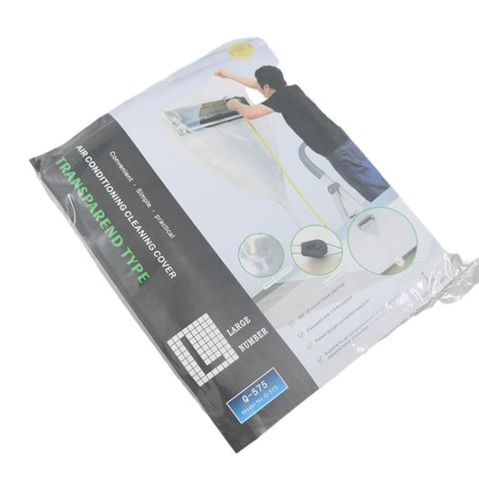 360-degree Full-Coverage AC Cleaning Cover Transparent Air Conditioner Cleaning Kit, Size: Large - Air Conditioner Parts by buy2fix | Online Shopping UK | buy2fix