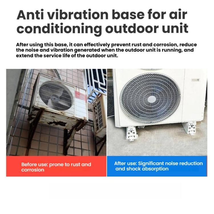 95 x 400mm For 3-4HP Outdoor AC Units Plastic Anti-Vibration Base - Air Conditioner Parts by buy2fix | Online Shopping UK | buy2fix