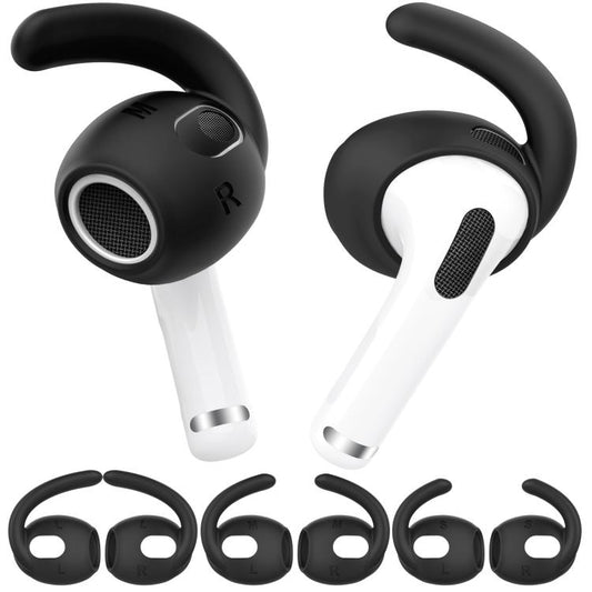 For AirPods 3 AhaStyle PT60-3 3pairs S+M+L Earphone Silicone Soft Ear Covers(White) - Anti-dust & Ear Caps by AhaStyle | Online Shopping UK | buy2fix