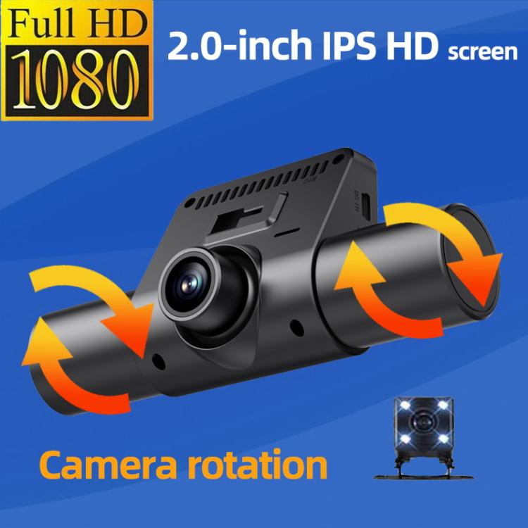High-Definition 1080P Infrared Night Cision Parking Monitoring Driving Recorder, Specification: 4 Lenses - Car DVRs by buy2fix | Online Shopping UK | buy2fix