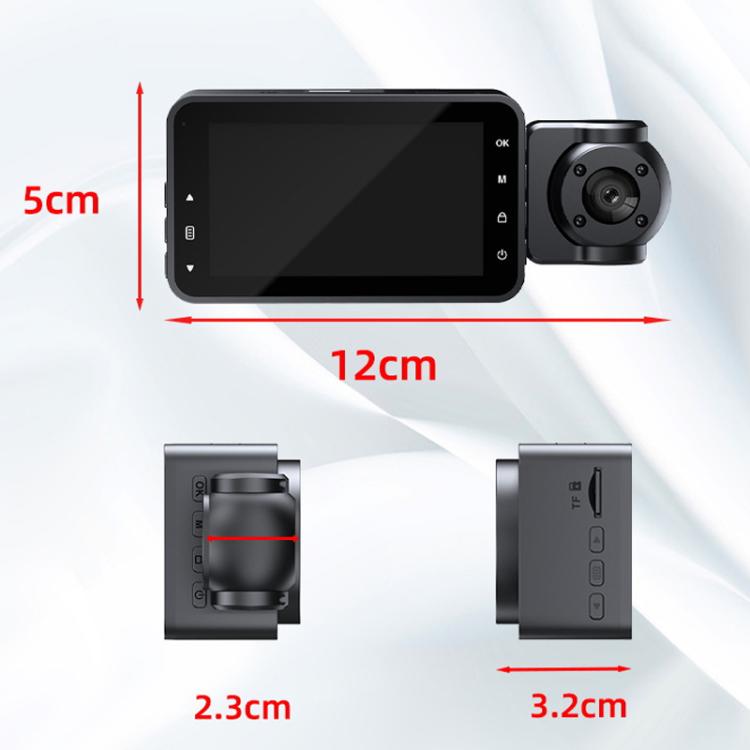 1080P HD Infrared Night Vision XWIFI Interconnected Driving Recorder, Specification: Three-recording - Car DVRs by buy2fix | Online Shopping UK | buy2fix