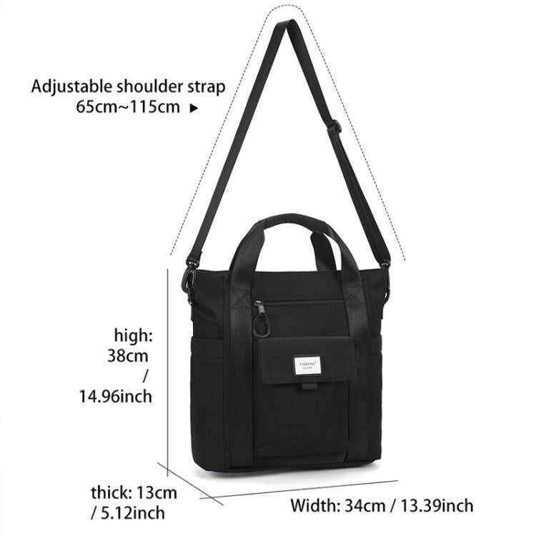 Tigernu 3 In 1 Backpack Female Should Bag Large Capacity Lightweight Tote with 14-inch Laptop Compartment(Black) - Backpack by Tigernu | Online Shopping UK | buy2fix