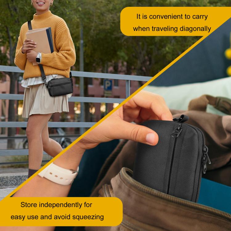 For Canon/HP/Kodak Small Digital Camera Storage Shoulder Strap Bag, Size: Small - Strap Satchel by buy2fix | Online Shopping UK | buy2fix