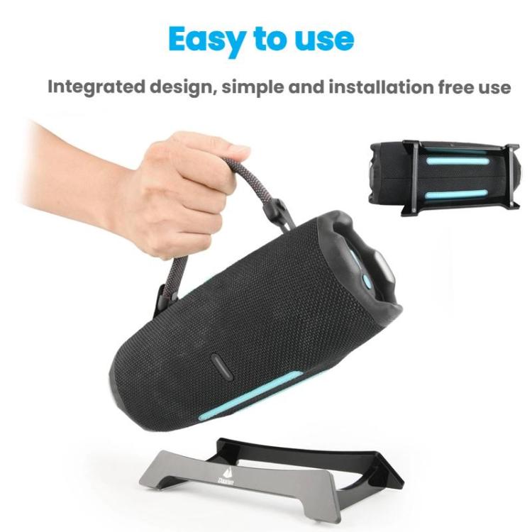 TXESIGN For JBL Charge 5/Charge 6 Desktop Speaker Stand Storage Base(Transparent) - Speaker Bracket by TXESIGN | Online Shopping UK | buy2fix