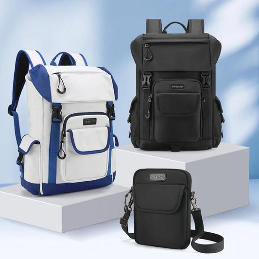 Tigernu Detachable Split Design 2-In-1 Backpack 14-Inch Laptop Bag With Flip-Top For Travel, Work & Daily Use Blue Magnetic - Backpack by Tigernu | Online Shopping UK | buy2fix