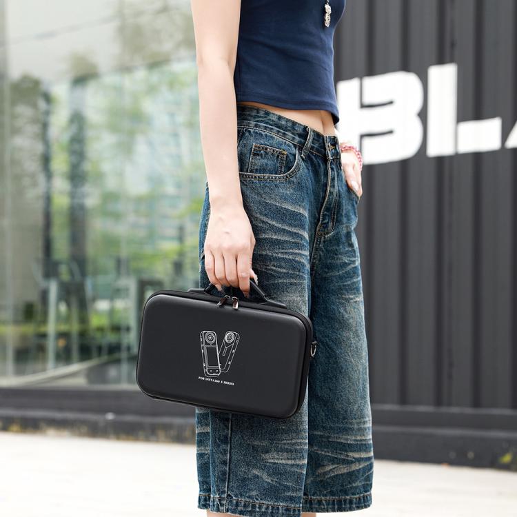 For Insta360 X5 /X4 BKANO Large Capacity Shoulder Bag Portable Handbag(Black) - Case & Bags by BKANO | Online Shopping UK | buy2fix