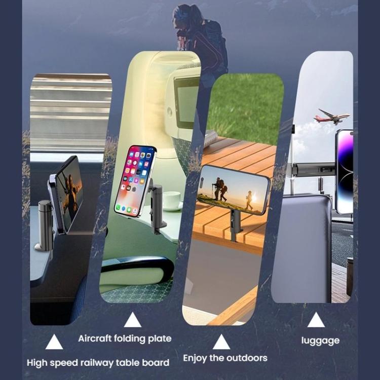 Portable High-speed Rail Airplane Dining Table Mobile Phone Holder, Model: 2306+2402 - Universal Car Holders by buy2fix | Online Shopping UK | buy2fix