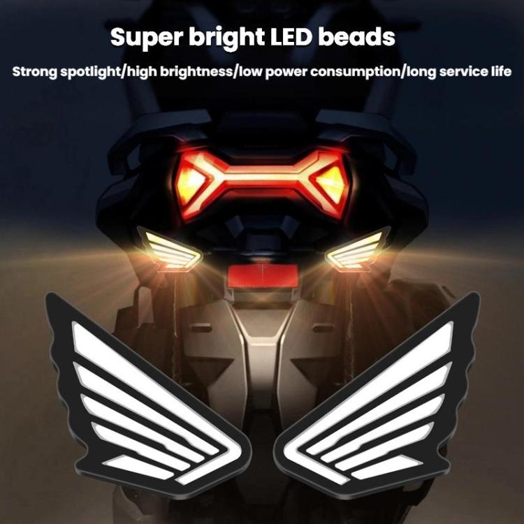 1pairs Motorcycle High-Brightness Winged Eagle Eye Lights Modified Headlights(White) - Eagle Eye Lights by buy2fix | Online Shopping UK | buy2fix