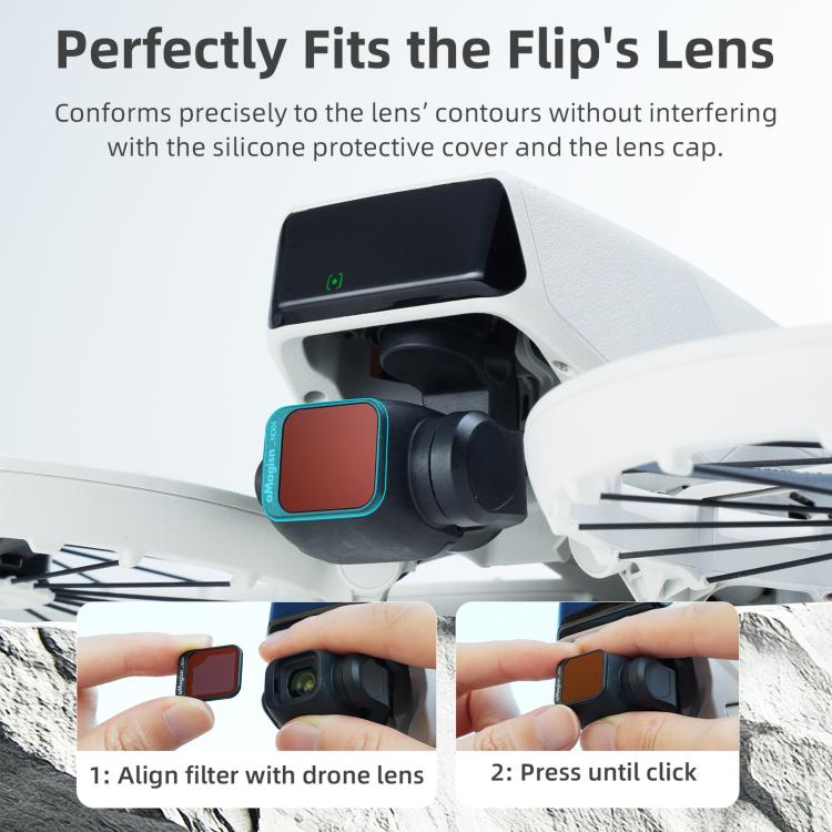 For DJI Flip aMagisn Filter Lens Accessories, Spec: ND8+ND16+ND32+ND64 - Other by aMagisn | Online Shopping UK | buy2fix