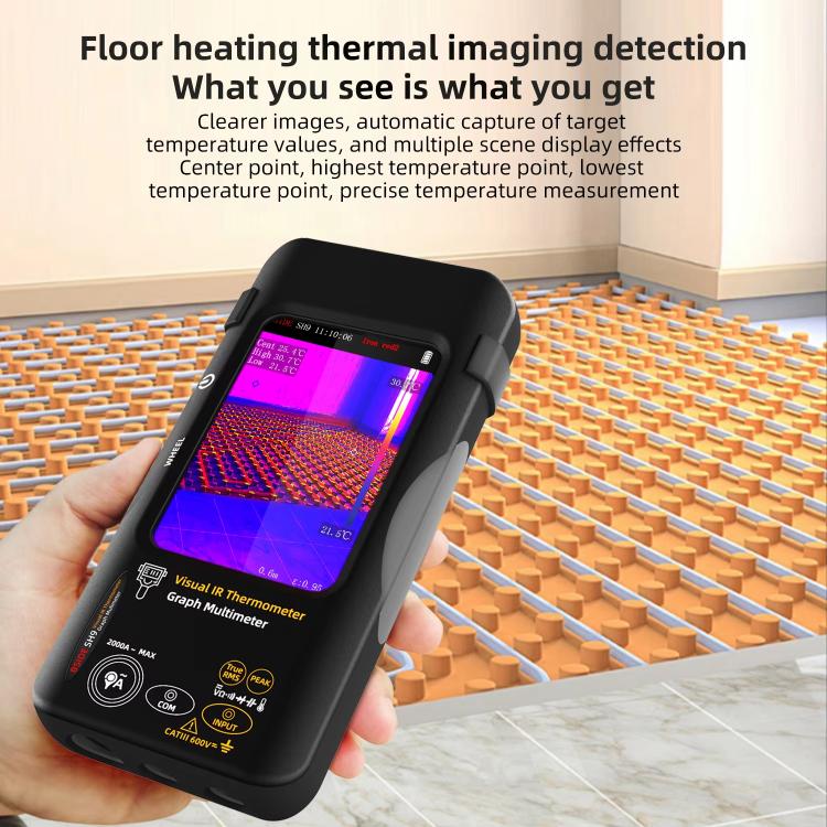 Standard+Macro Lens+Flexible Coil BSIDE SH9 Infrared Thermal Imaging Multimeter Touchscreen High-Definition Thermal Imaging Thermometer Electrical Floor Heating Inspection - Thermostat & Thermometer by BSIDE | Online Shopping UK | buy2fix