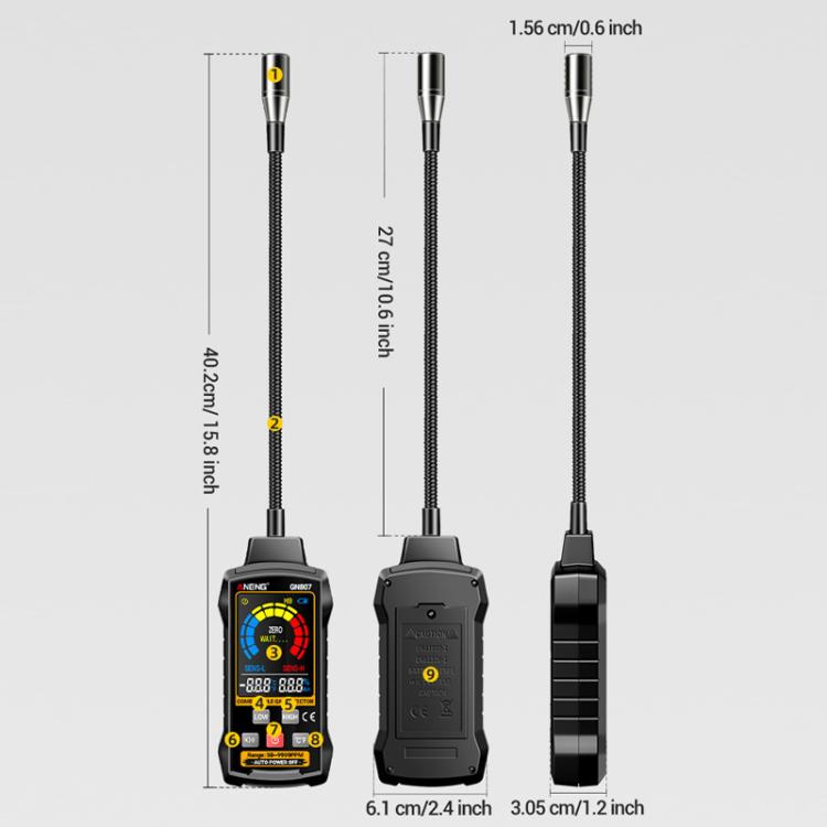 ANENG Digital Display Combustible Gas Leak Detector(GN807) - Gas Monitor by ANENG | Online Shopping UK | buy2fix