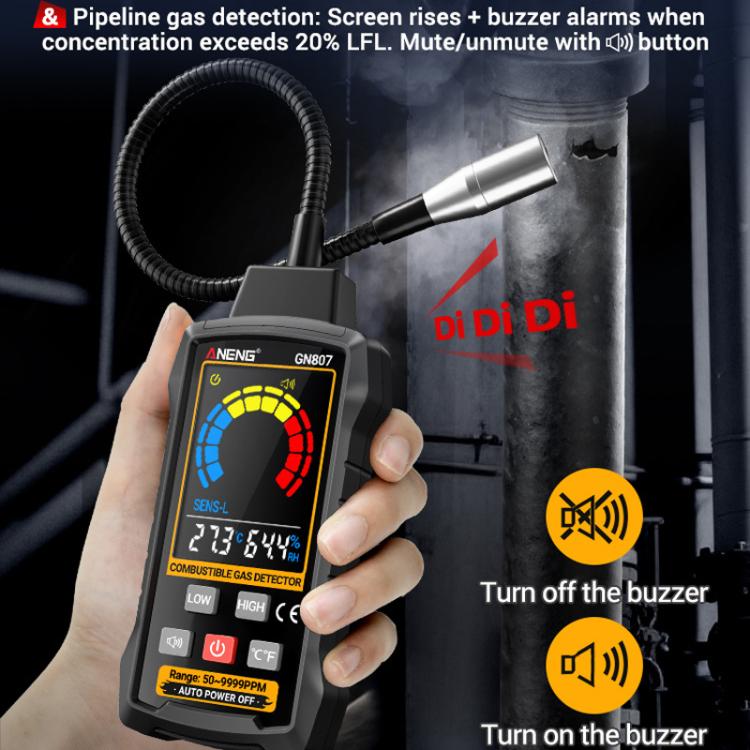 ANENG Digital Display Combustible Gas Leak Detector(GN807) - Gas Monitor by ANENG | Online Shopping UK | buy2fix