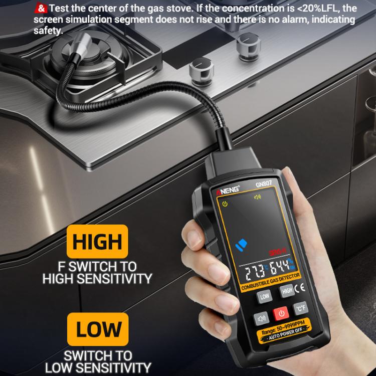 ANENG Digital Display Combustible Gas Leak Detector(GN807) - Gas Monitor by ANENG | Online Shopping UK | buy2fix