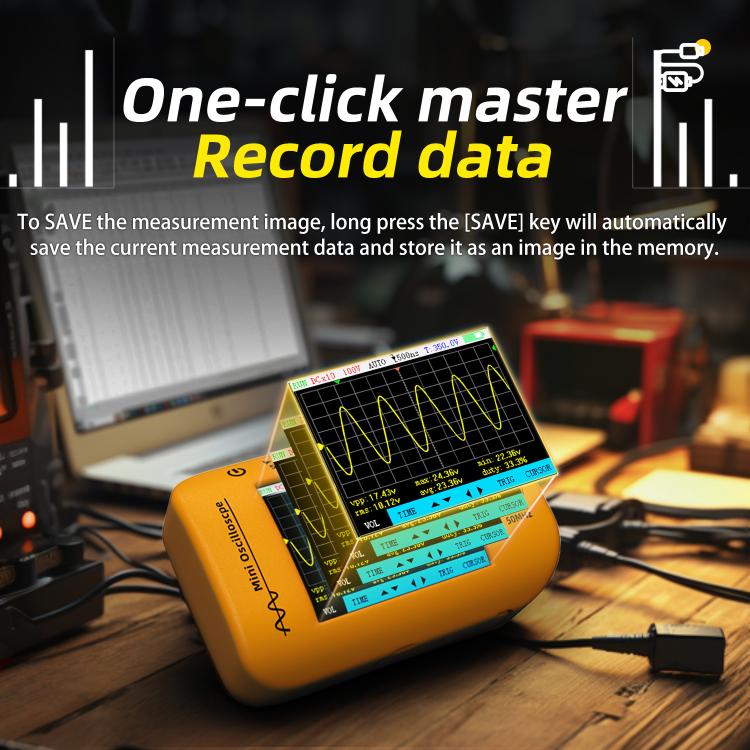 BSIDE OT4 Miniature Oscilloscope Signal Generator Rechargeable Handheld Color Screen 50MHz Oscilloscope - Other Tester Tool by BSIDE | Online Shopping UK | buy2fix