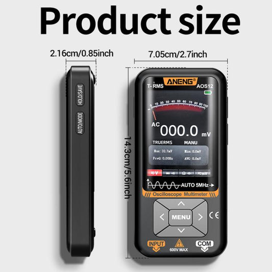 ANENG 2 In 1 Handheld Color Screen Oscilloscope Digital Multimeter(AOS12) - Digital Multimeter by ANENG | Online Shopping UK | buy2fix