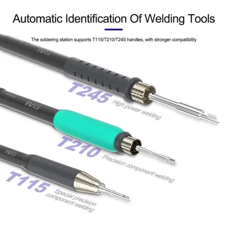 GVM H3 Smart 3 In 1 Electric Welding Station Mainboard Soldering Iron Smartphone Repair Smart Constant Temperature Soldering Iron EU Plug - Electric Soldering Iron by GVM | Online Shopping UK | buy2fix