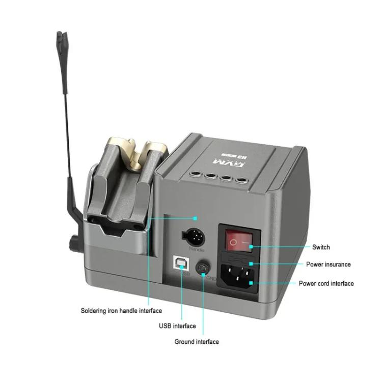 GVM H3 Smart 3 In 1 Electric Welding Station Mainboard Soldering Iron Smartphone Repair Smart Constant Temperature Soldering Iron EU Plug - Electric Soldering Iron by GVM | Online Shopping UK | buy2fix