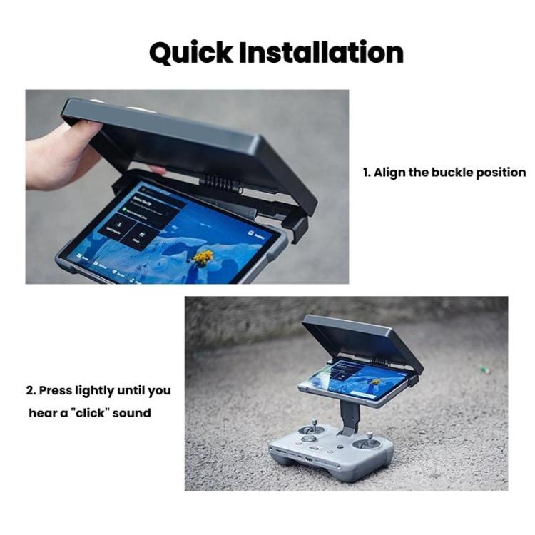 For DJI RC Pro 2 Controller CYNOVA Sunshade Hood Adjustable Anti-Glare Shield with Multi-Angle Positioning(Gray) - Others by CYNOVA | Online Shopping UK | buy2fix
