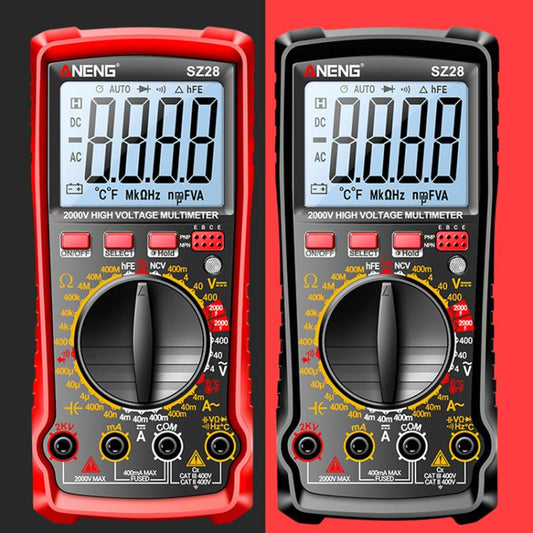 ANENG 2000V High Voltage High Precision Photovoltaic Digital Multimeter(SZ28 Red) - Digital Multimeter by ANENG | Online Shopping UK | buy2fix