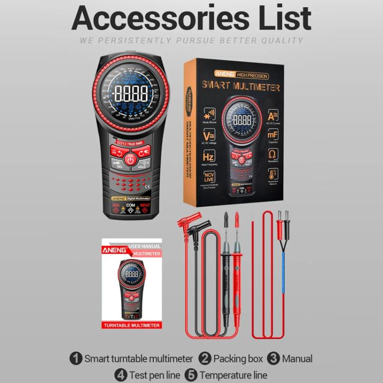 ANENG Portable High-precision Rotating Disk Intelligent Fully Automatic Multimeter(SZ312) - Digital Multimeter by ANENG | Online Shopping UK | buy2fix
