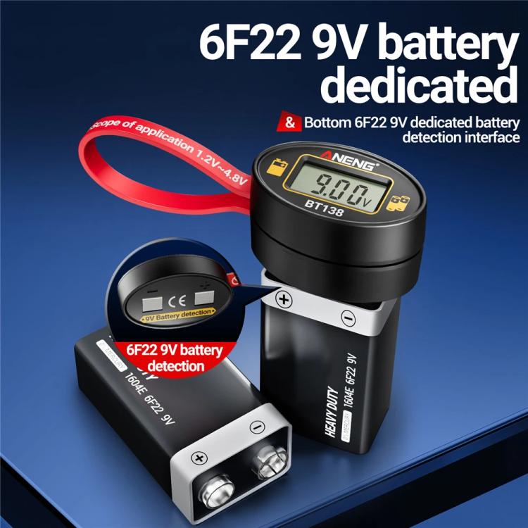 ANENG Portable Magnetic Battery Voltage Capacity Tester(BT138) - Battery & Resistance Tester by ANENG | Online Shopping UK | buy2fix