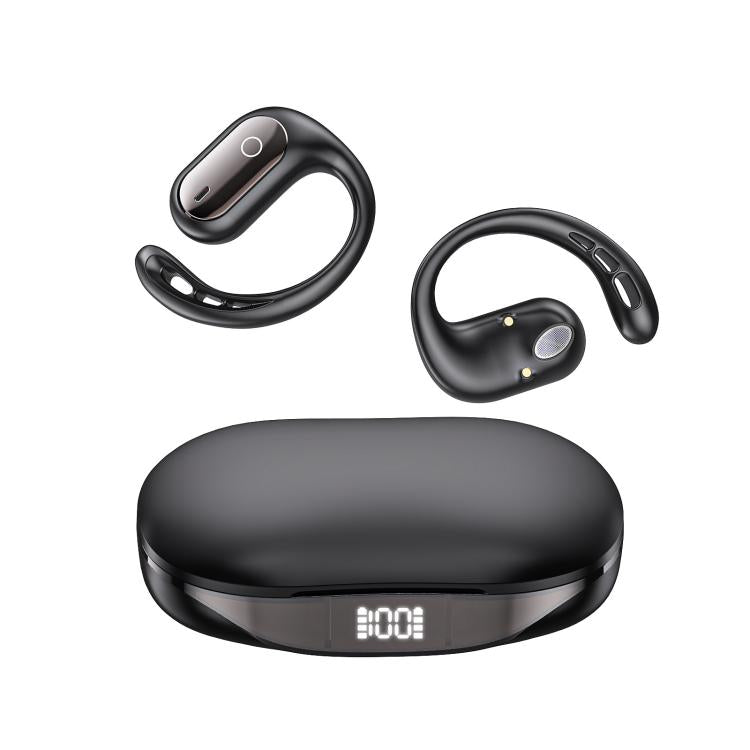 144 Languages AI Smart Translation Bluetooth Earphones With Digital Display Charging Case(Black) - by buy2fix | Online Shopping UK | buy2fix