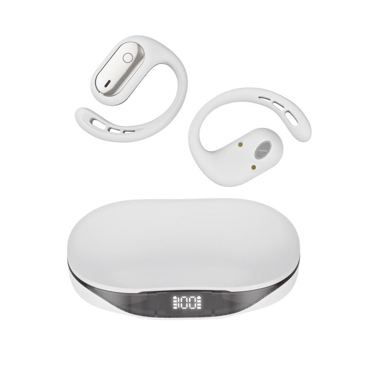 144 Languages AI Smart Translation Bluetooth Earphones With Digital Display Charging Case(White) - by buy2fix | Online Shopping UK | buy2fix