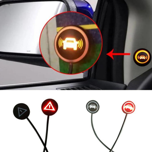 General Motorcycle Blind Spot Monitoring Line Auxiliary Lens Light(5V Car Logo Lights) - DIY Cables by buy2fix | Online Shopping UK | buy2fix