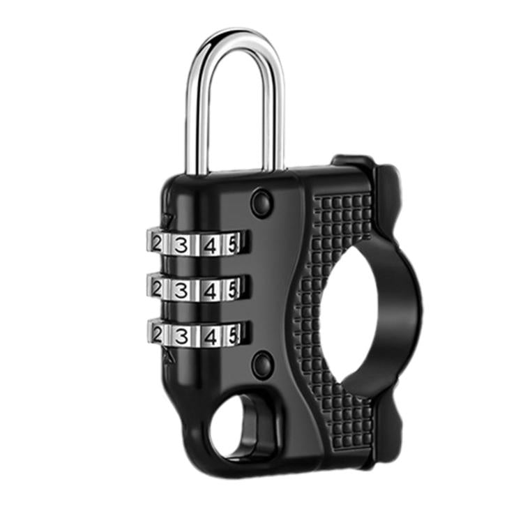 Motorcycle Bicycle Multifunctional Safety Anti-theft Helmet Hook Lock(Three-digit Password) - Theft Protection by buy2fix | Online Shopping UK | buy2fix
