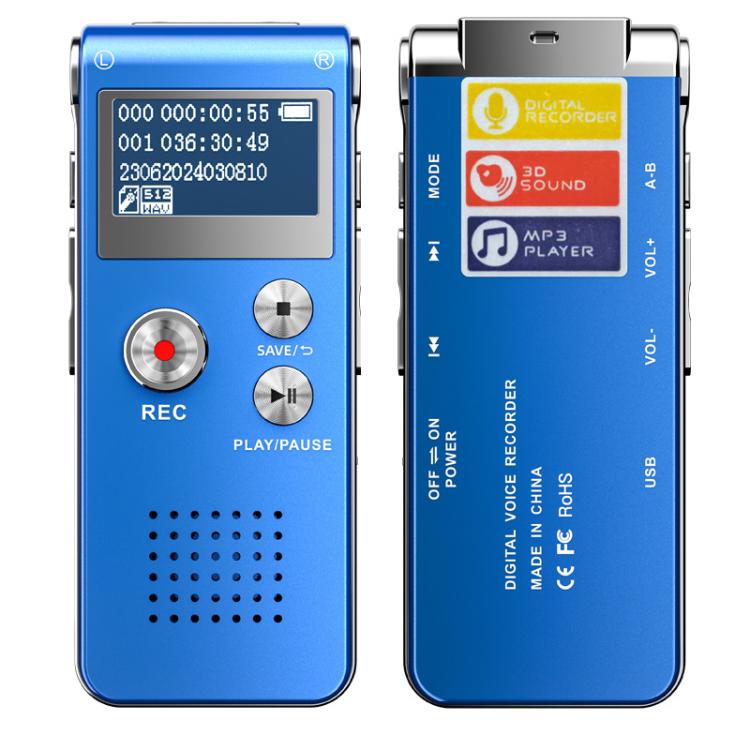 High-Definition Noise Reduction Control Ultra-Long Standby Conference Recorder, Size: 64GB(Royal Blue) - Recording Pen by buy2fix | Online Shopping UK | buy2fix