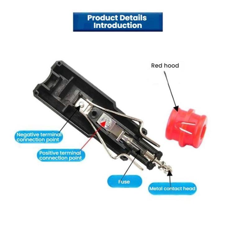 8A 12V-24V No Welding Car Mounted Cigarette Lighter Plug European Cigarette Lighter Plug Car Indent - Cigar Socket by buy2fix | Online Shopping UK | buy2fix