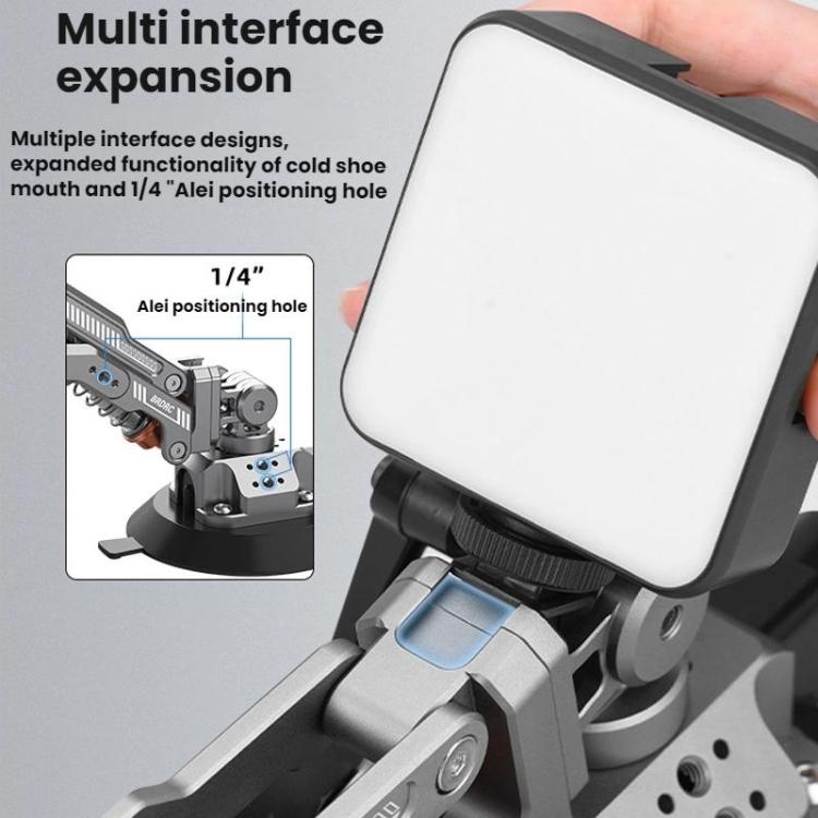 For DJI OSMO POCKET 3 BRDRC Car Suction Cup Expansion Fixed Clip Shock Absorber Bracket(PO3016) - Mount & Holder by BRDRC | Online Shopping UK | buy2fix