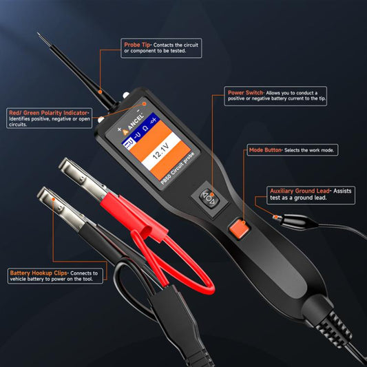 ANCEL 12/24V Automobile Battery Circuit Probe Tester - Electronic Test by ANCEL | Online Shopping UK | buy2fix