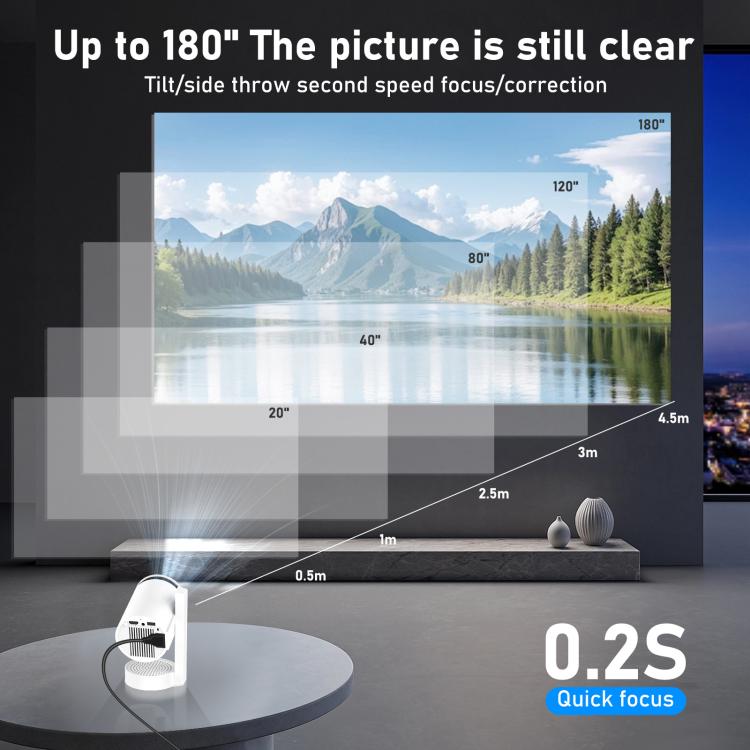 Home Mini Portable HD WIFI Projector(EU Plug) - Mini Projector by buy2fix | Online Shopping UK | buy2fix