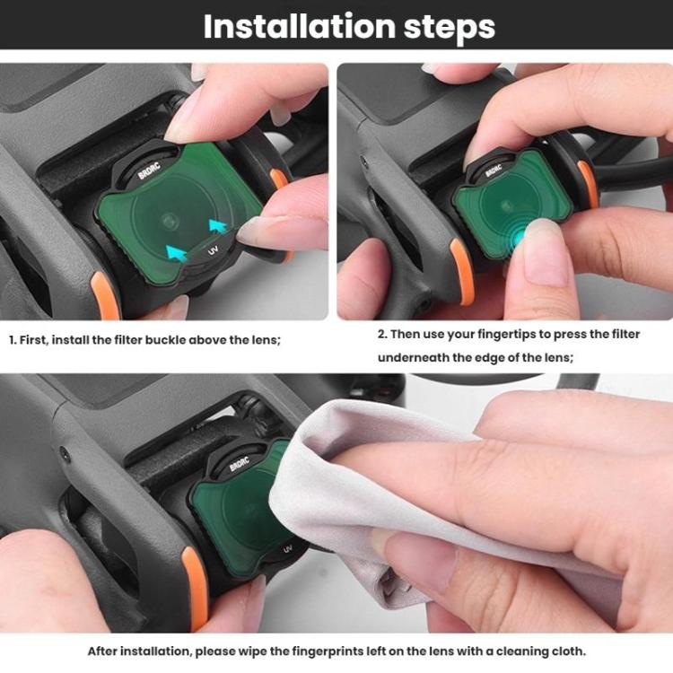 For DJI Avata 2 BRDRC Aluminum Frame Filter Accessories, Specification: CPL - Lens Filter by BRDRC | Online Shopping UK | buy2fix