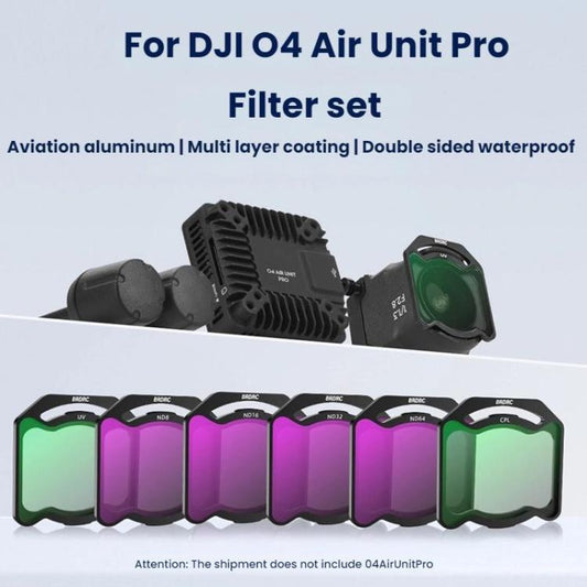 For DJI O4 Air Unit Pro BRDRC Filter Accessories, Specification: ND8+ND16+ND32+ND64 - Spark Lens Filter by BRDRC | Online Shopping UK | buy2fix